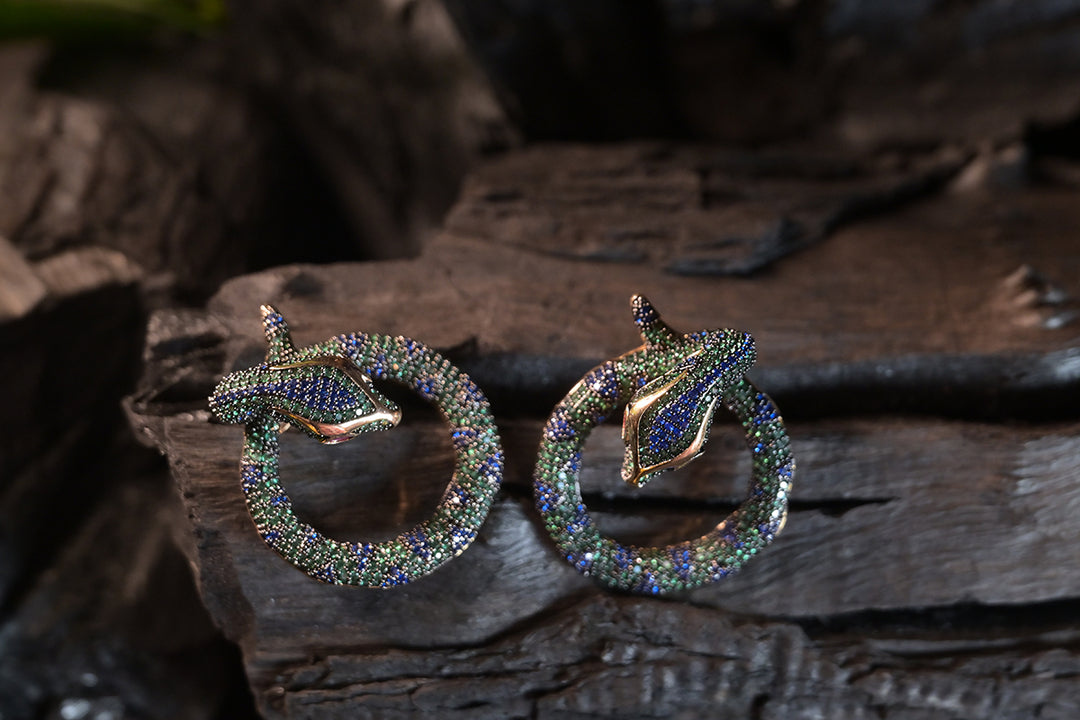 Twisted Snake Stud Earrings