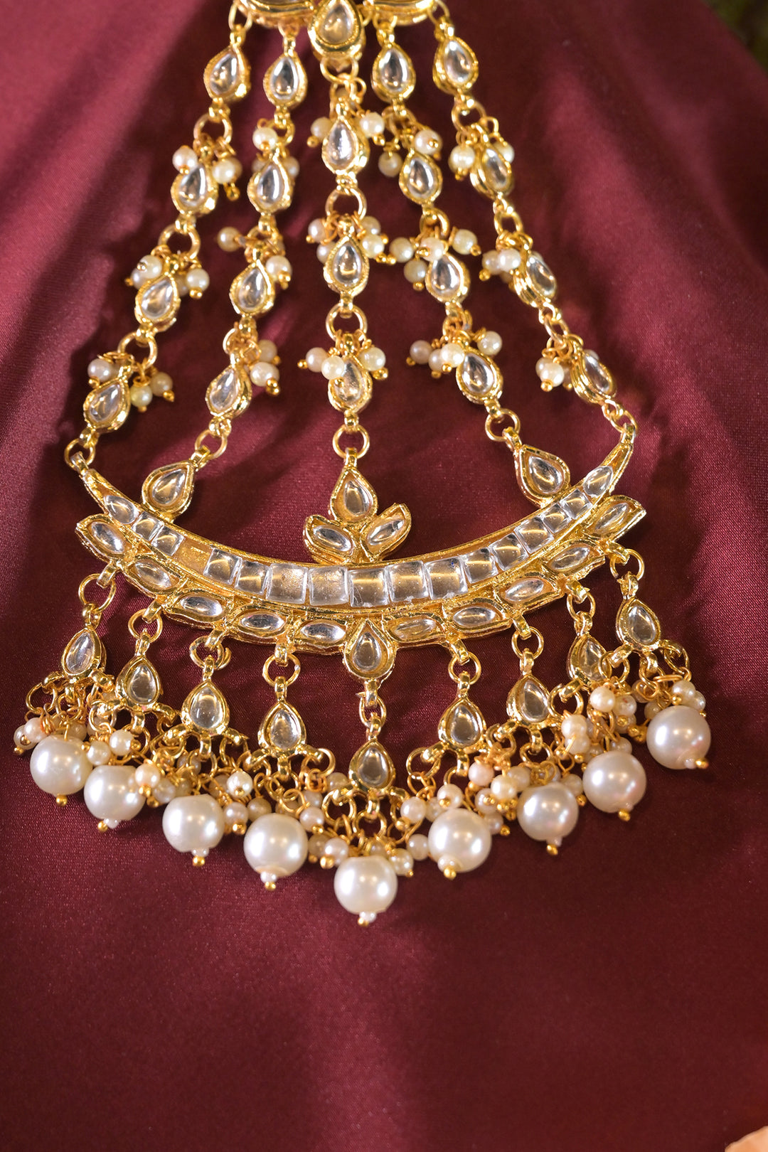 Hyderabadi Moonstone Polki Necklace
