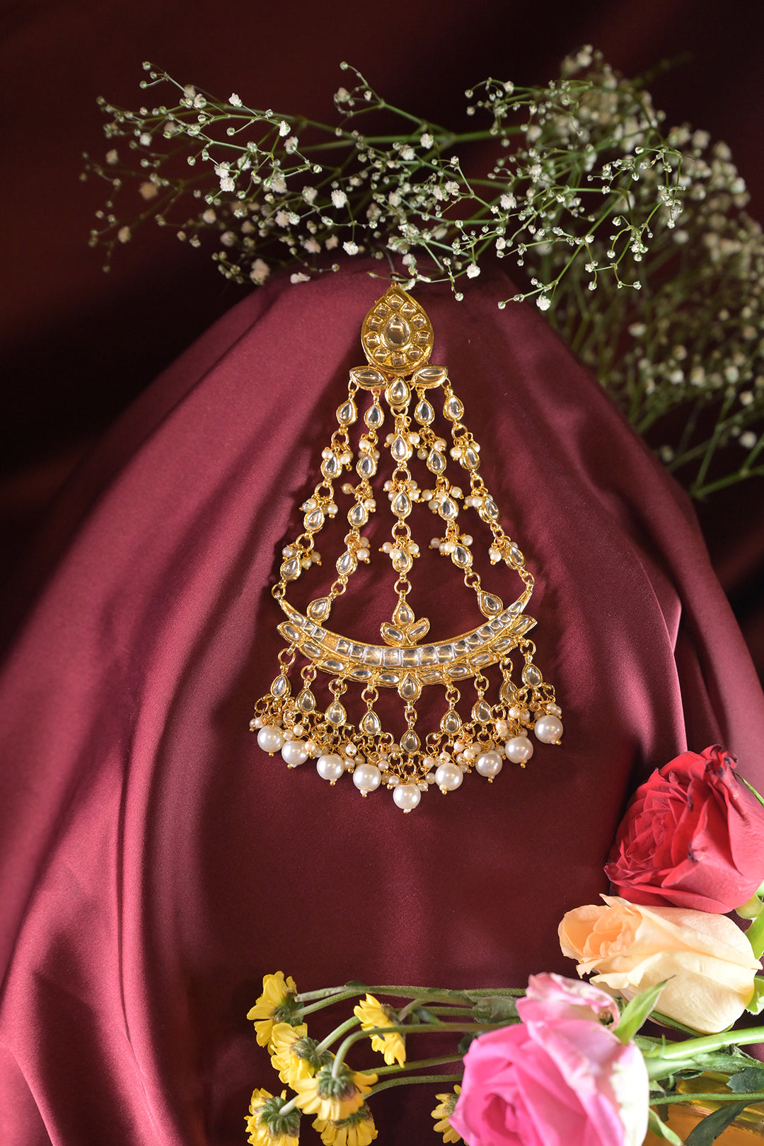 Hyderabadi Moonstone Polki Necklace