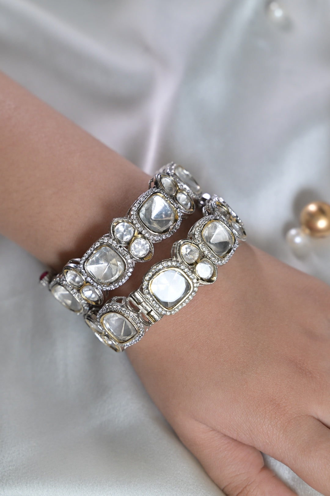 Shahana Wedding Polki Diamond Bangles