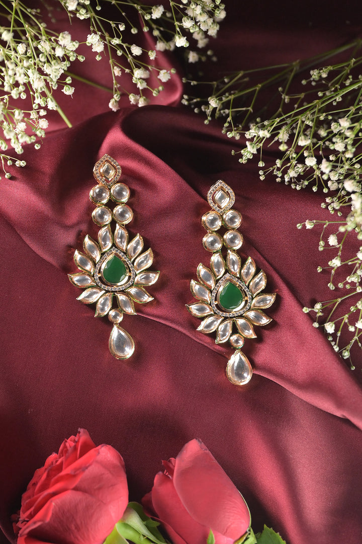 Jina Kundan Dangler Earrings