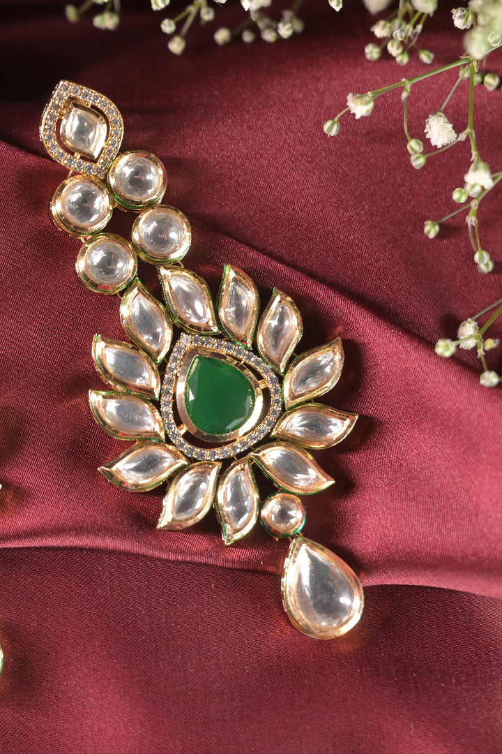 Jina Kundan Dangler Earrings