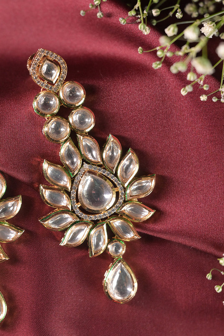 Jina Kundan Dangler Earrings