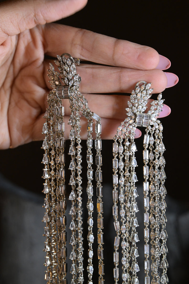 The Empress Drop Bold Diamond Chandelier Earrings