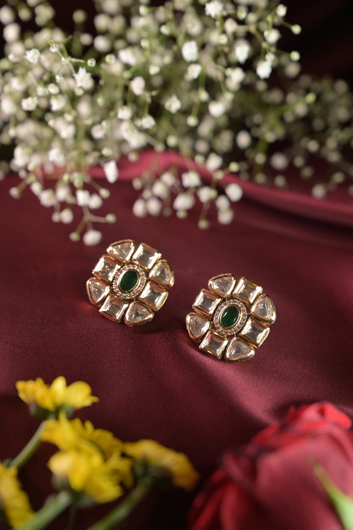 Duna Polki Stud Earrings