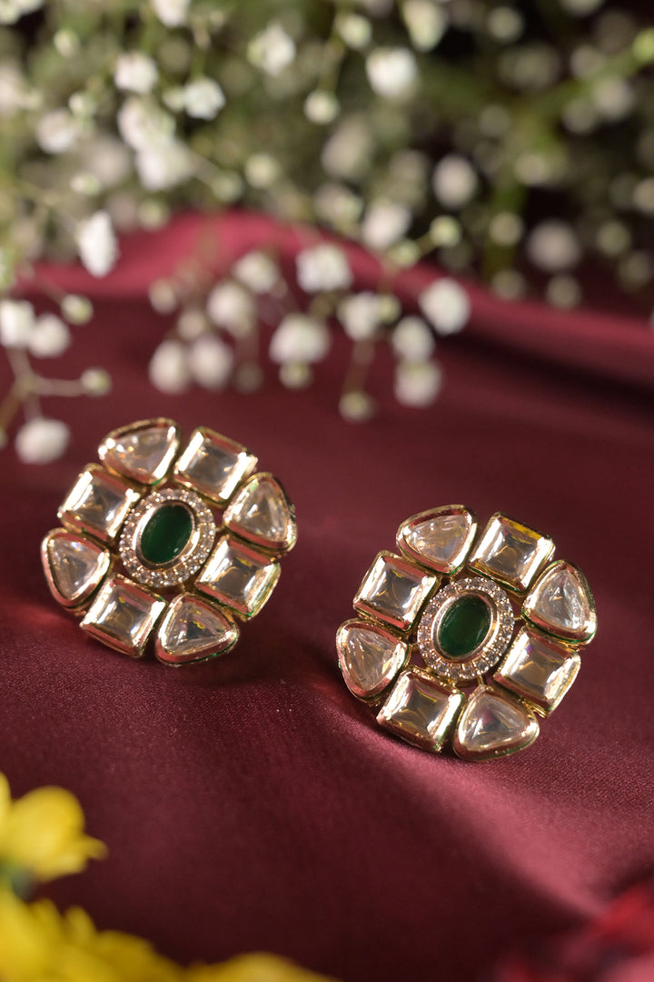 Duna Polki Stud Earrings