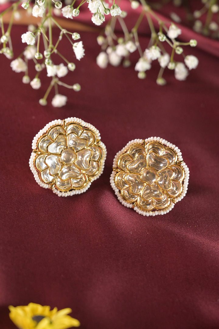 Rupam Polki Stud Earrings