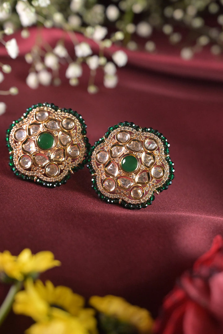 Janaki Polki Pearl Earrings