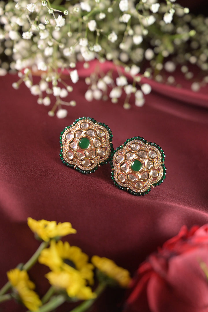 Janaki Polki Pearl Earrings