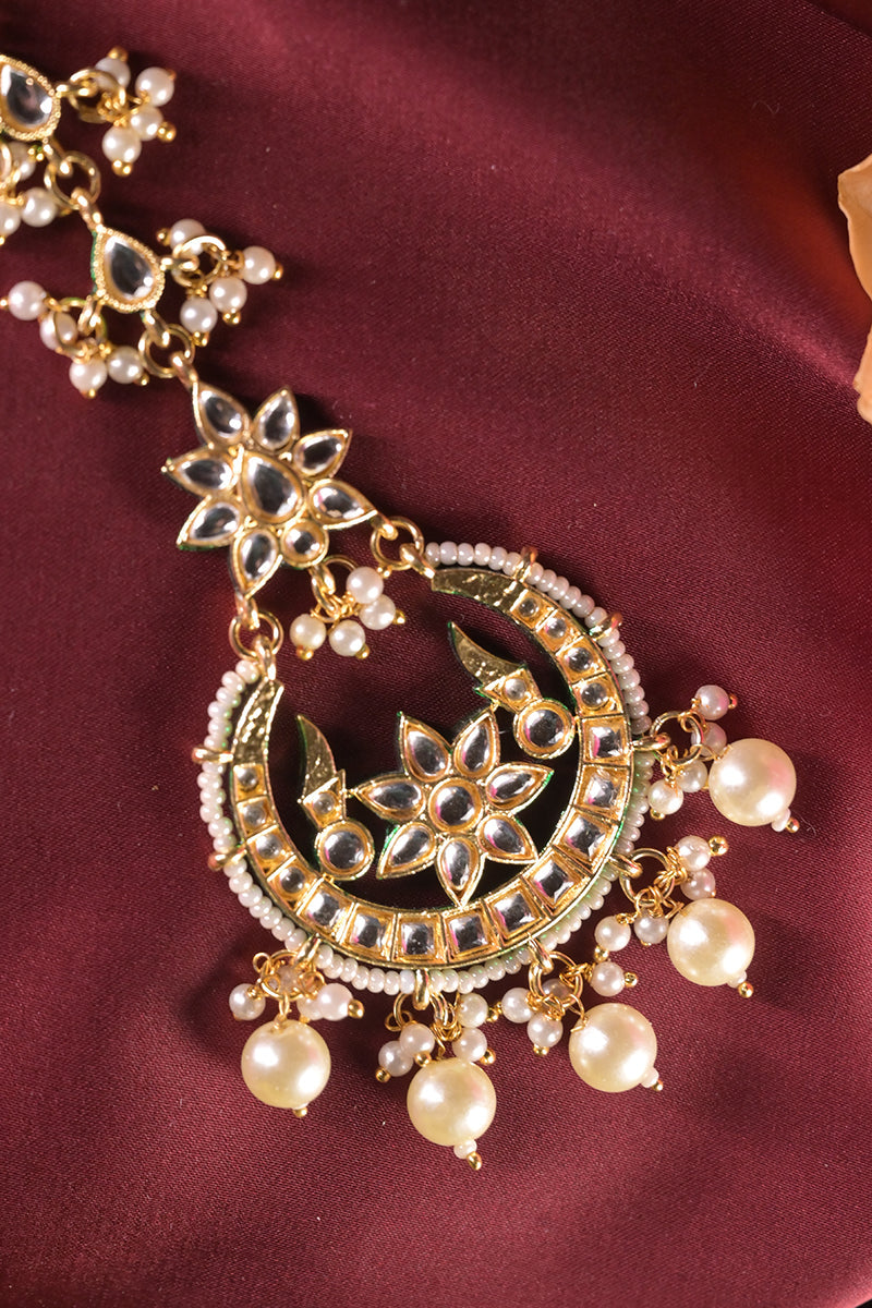 Chandrika Kundan Sangeet Pearl Drop Mangtika