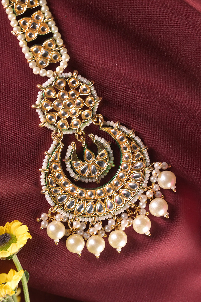 Chandbali Broad Patti Mangtika