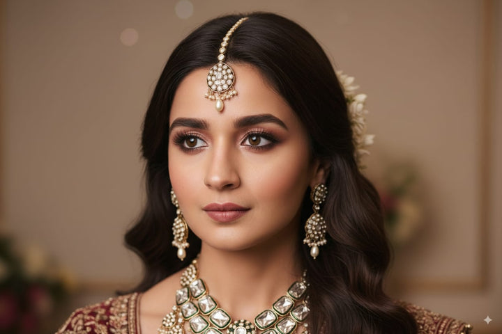 Padmini Rajputani Bridal Polki Kundan Necklace