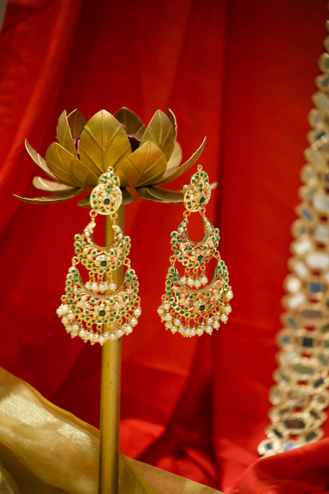 Kaira Ethnic Jadau Earrings