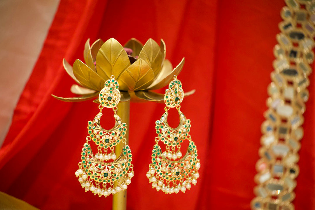 Kaira Ethnic Jadau Earrings