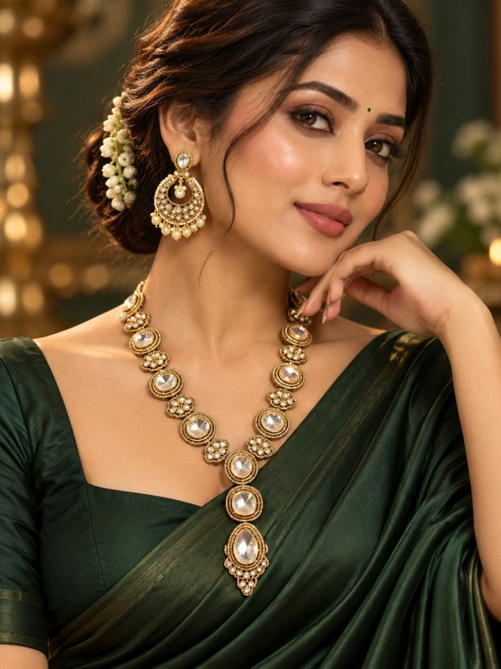 Shringarika Signature Style Uncut Polki Long Necklace