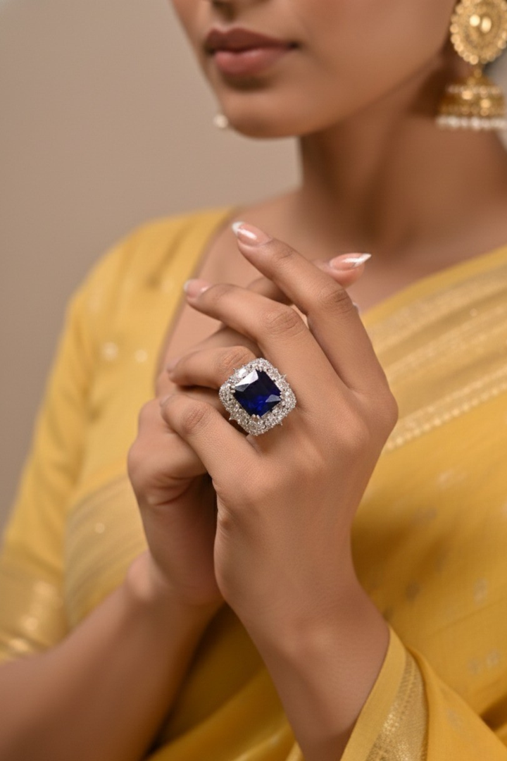 Venice Cocktail Gemstone Adjustable Ring