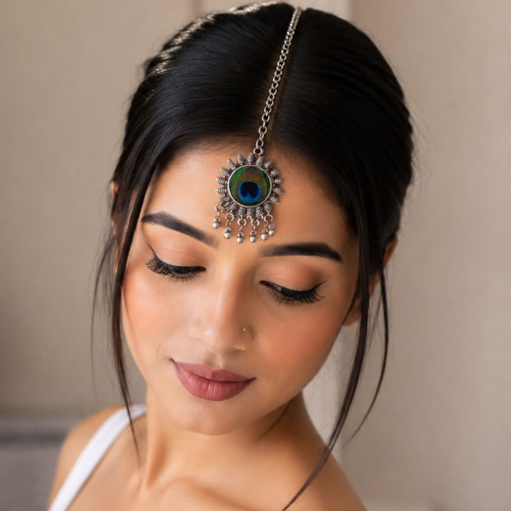 Mayura Silver Sleek Maangtika