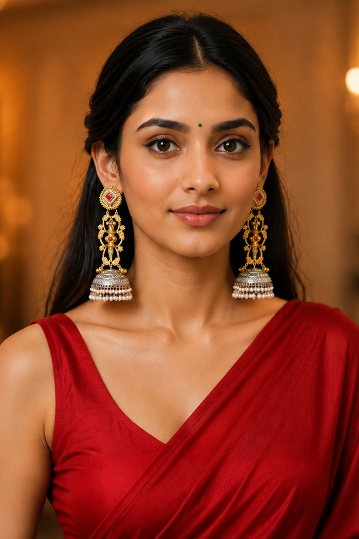 Radiant Golden Lightweight Dangler Earrings