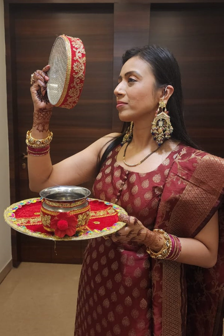Bhumroo Kashmiri Traditional Blue Earings