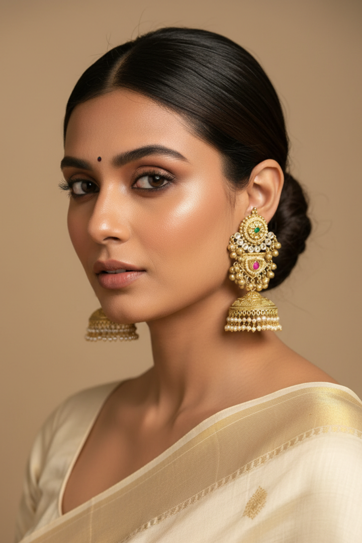 Anita Boho Traditional Jhumka Earrings