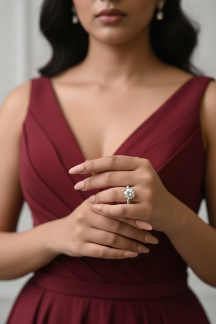 Engagement Diamond Solitaire Ring