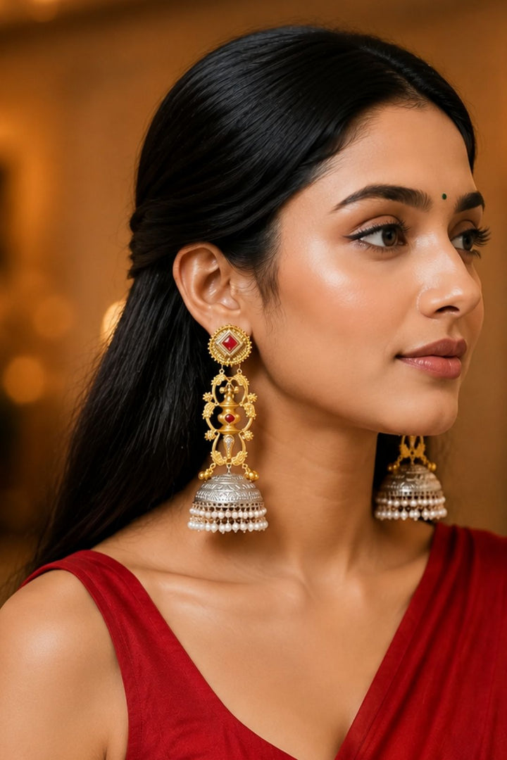 Radiant Golden Lightweight Dangler Earrings