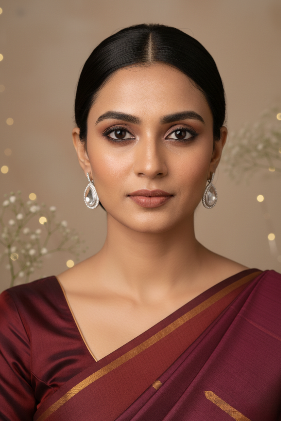 Deena Polki Drop Earrings