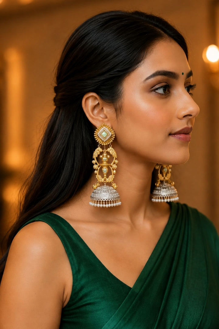 Radiant Golden Lightweight Dangler Earrings