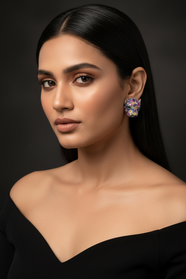 Leonis Diamond Stud Earrings