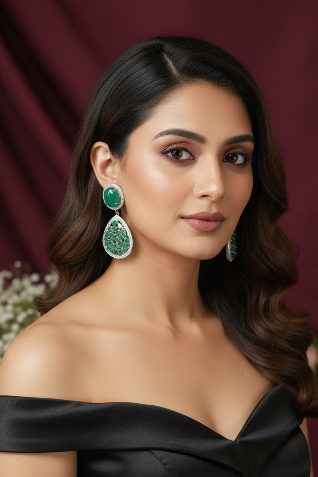 Zehnaseeb Bold Dangler Cocktail Earrings