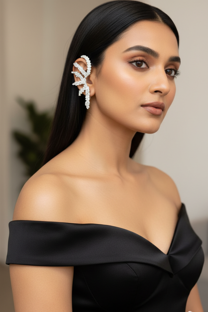 Cocktail Diamond EarCuff Earring