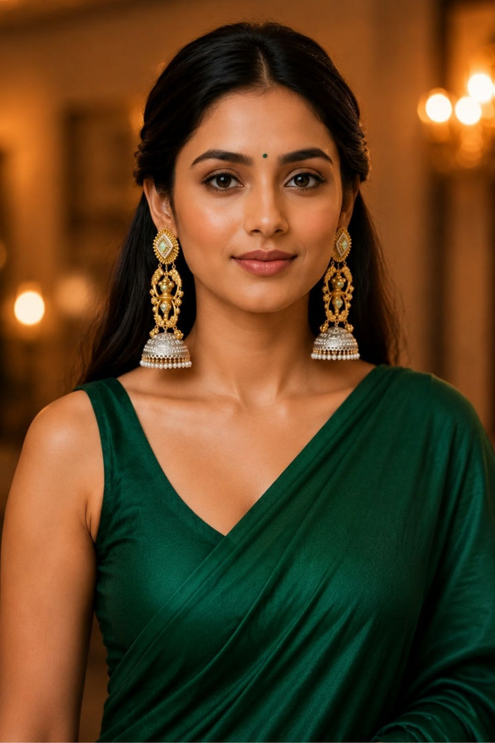 Radiant Golden Lightweight Dangler Earrings