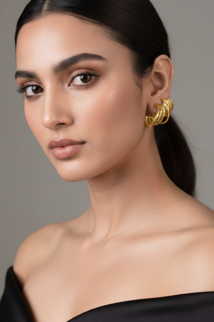 Serene Silver Casual Earcuff Earrings Silver