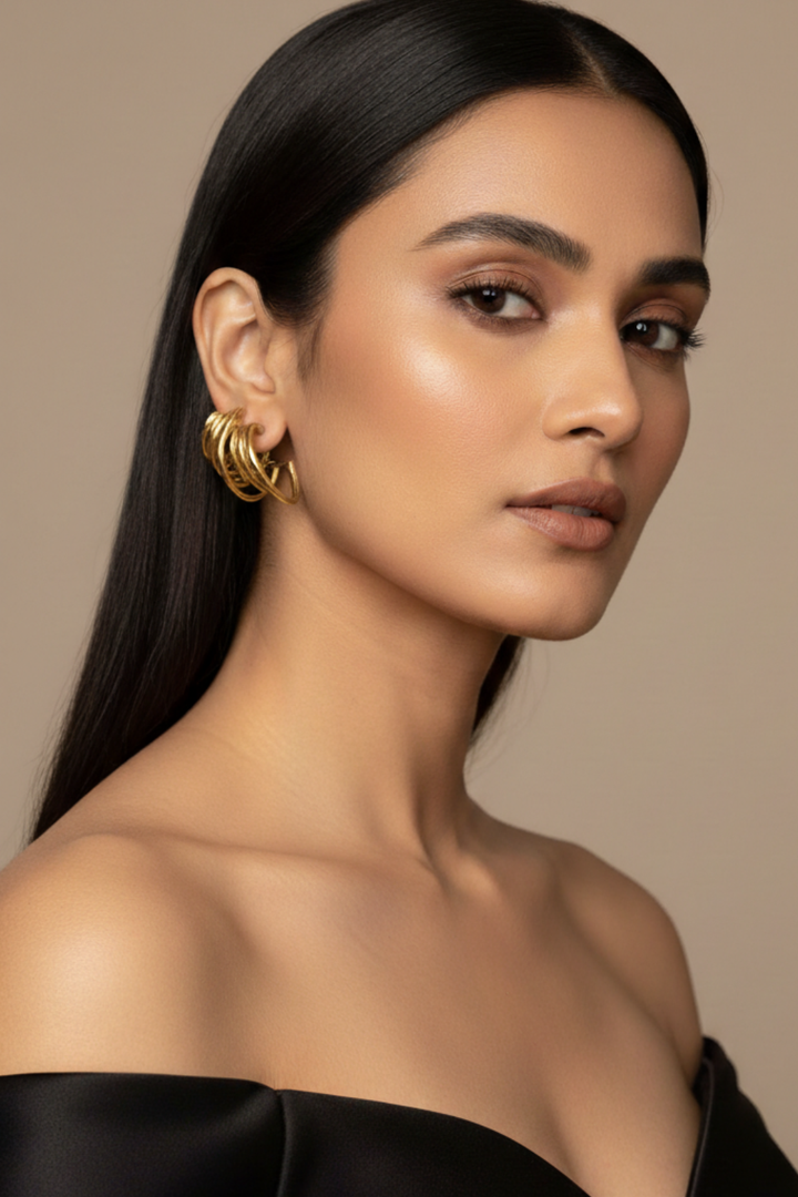 Serene Silver Casual Earcuff Earrings Silver