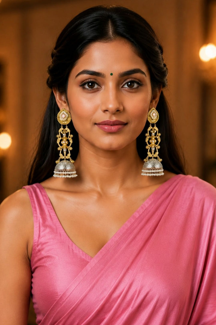 Radiant Golden Lightweight Dangler Earrings