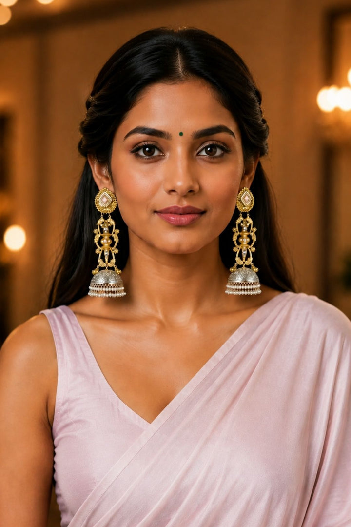 Radiant Golden Lightweight Dangler Earrings