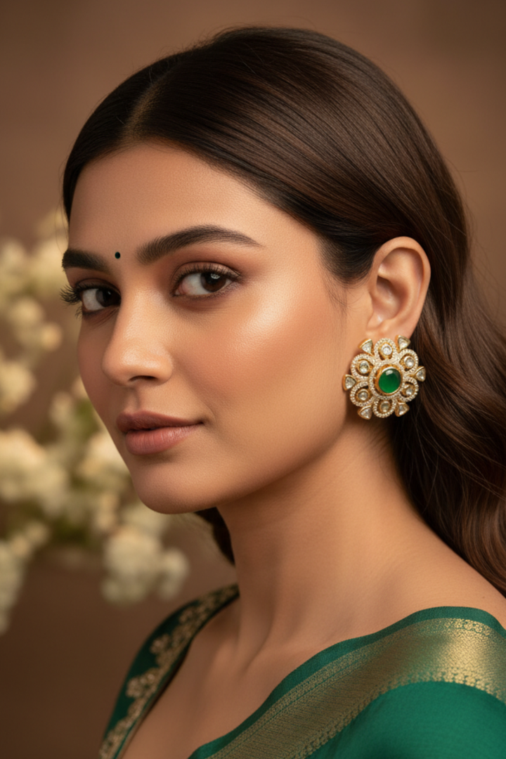 Somnath Polki Stud Earrings