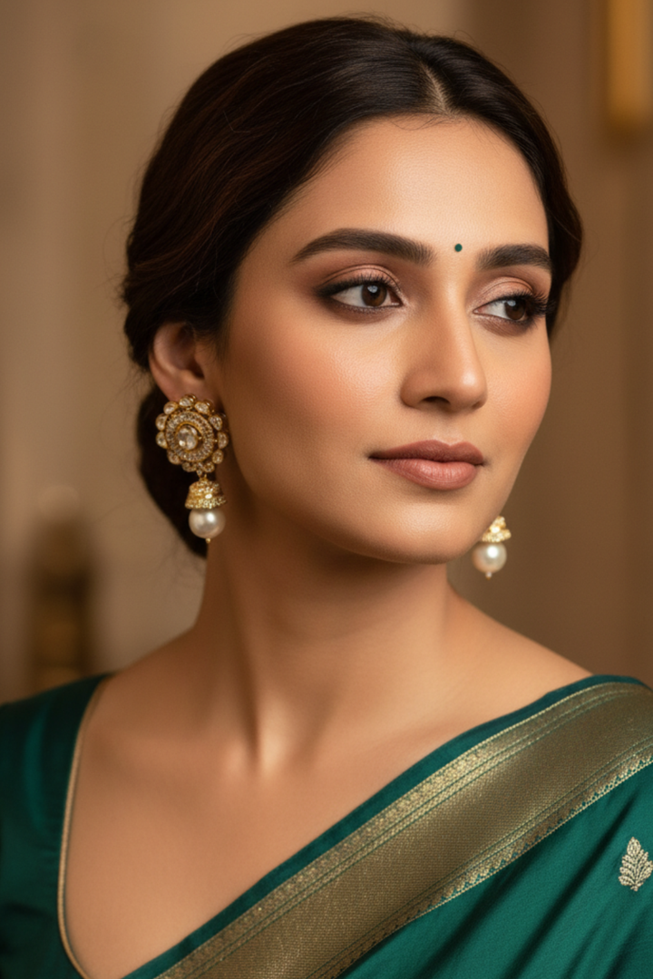 Lalita Polki Pearldrop Earrings