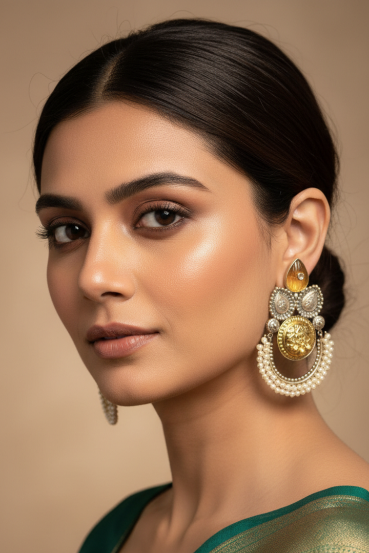 Adhya Boho Silver Earrings