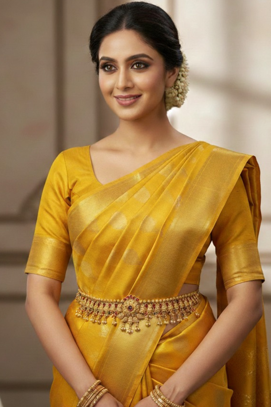 Nayanatara 24 Karat Golden Temple Kamarband