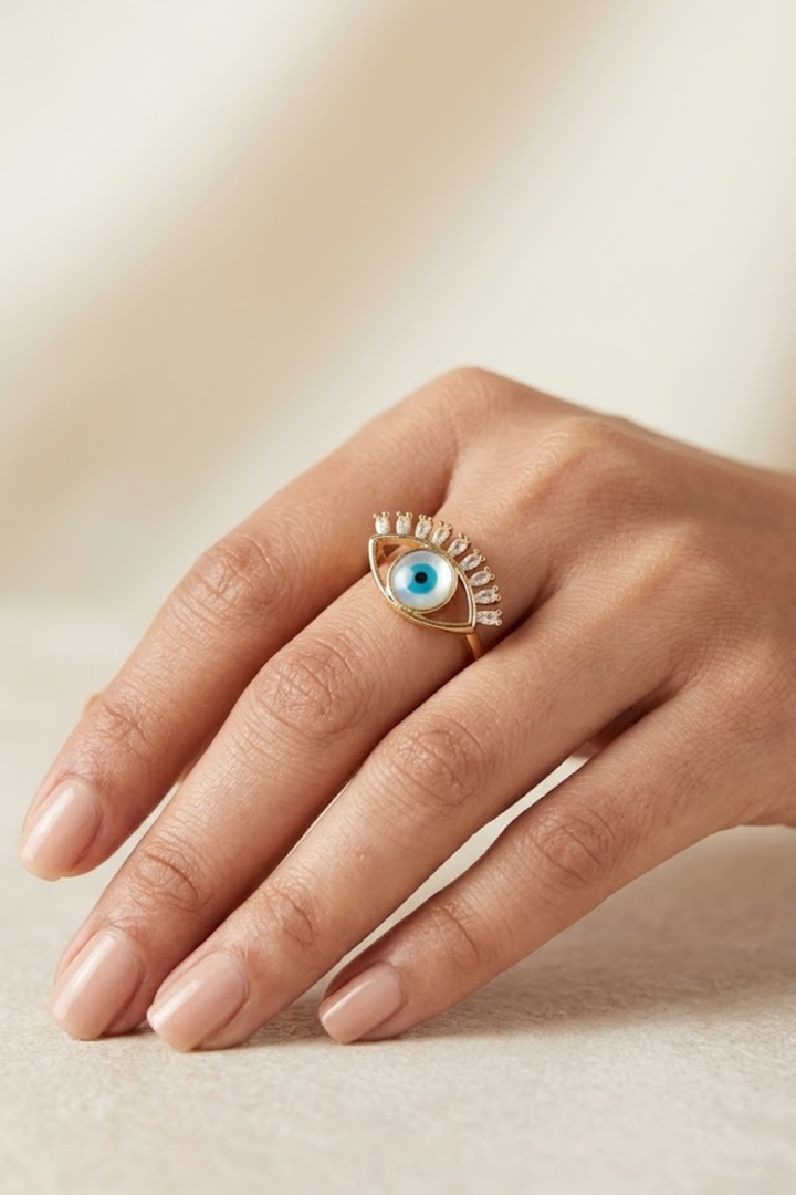 Evil Eye Adjustable Ring