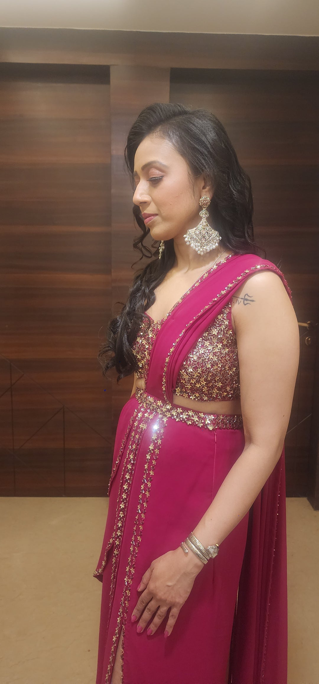 Avadhi Jadau Multicolored Dangler Earrings