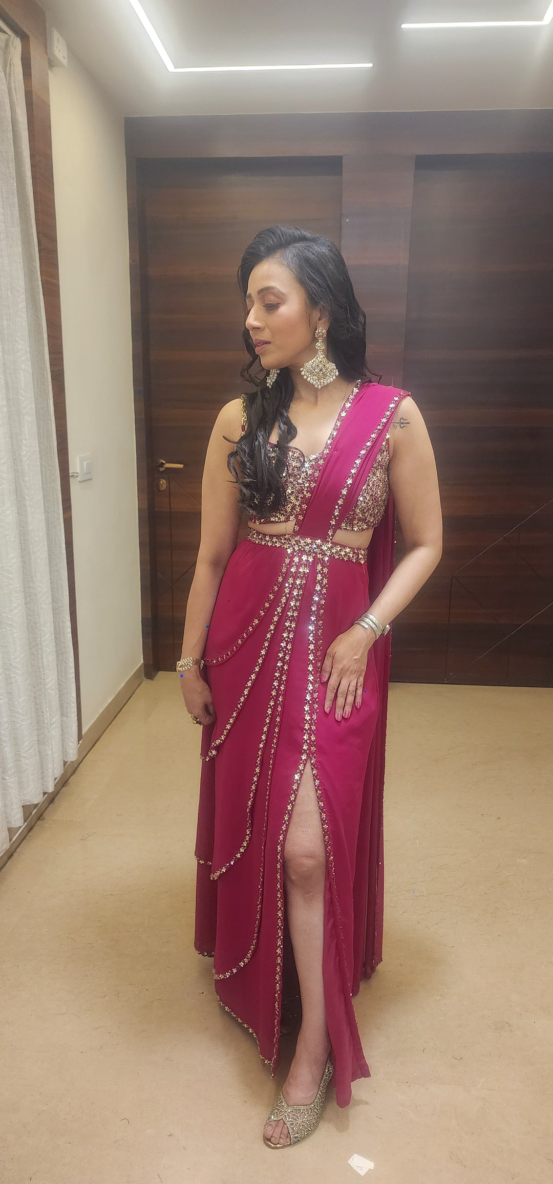 Avadhi Jadau Multicolored Dangler Earrings