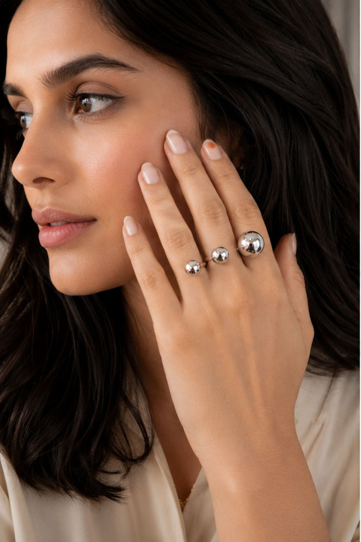 Avon Silver Three Finger Vacation Ring