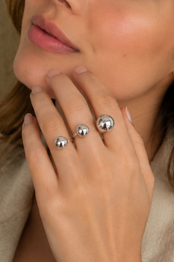 Avon Silver Three Finger Vacation Ring
