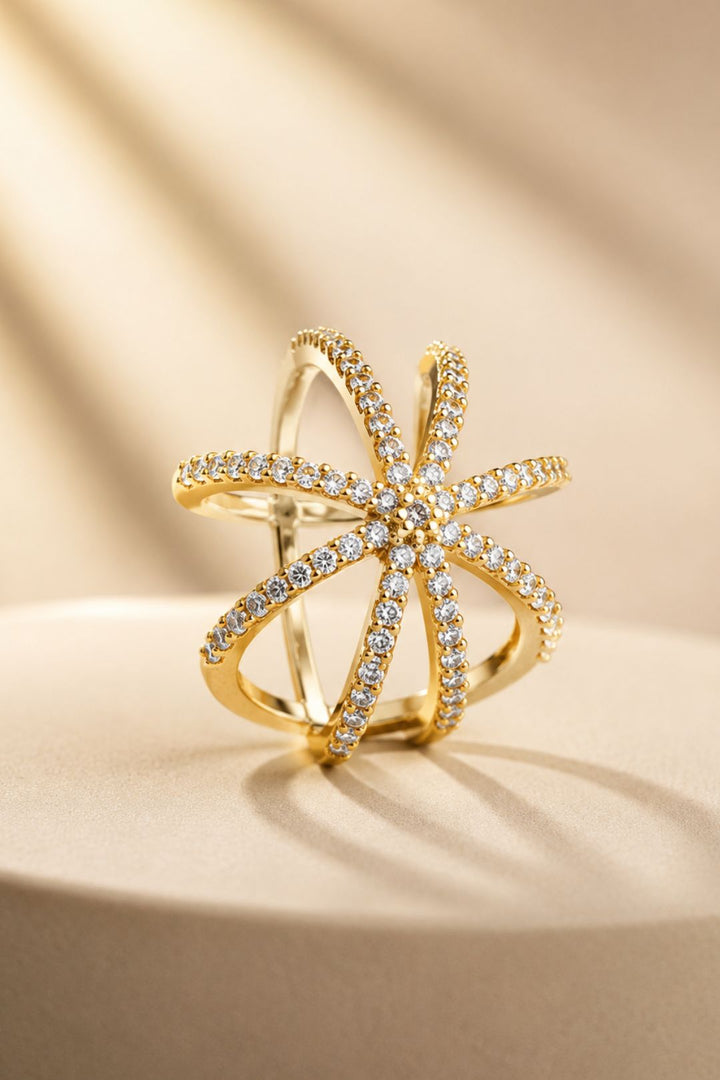 Medway Diamond Gold Adjustable Ring