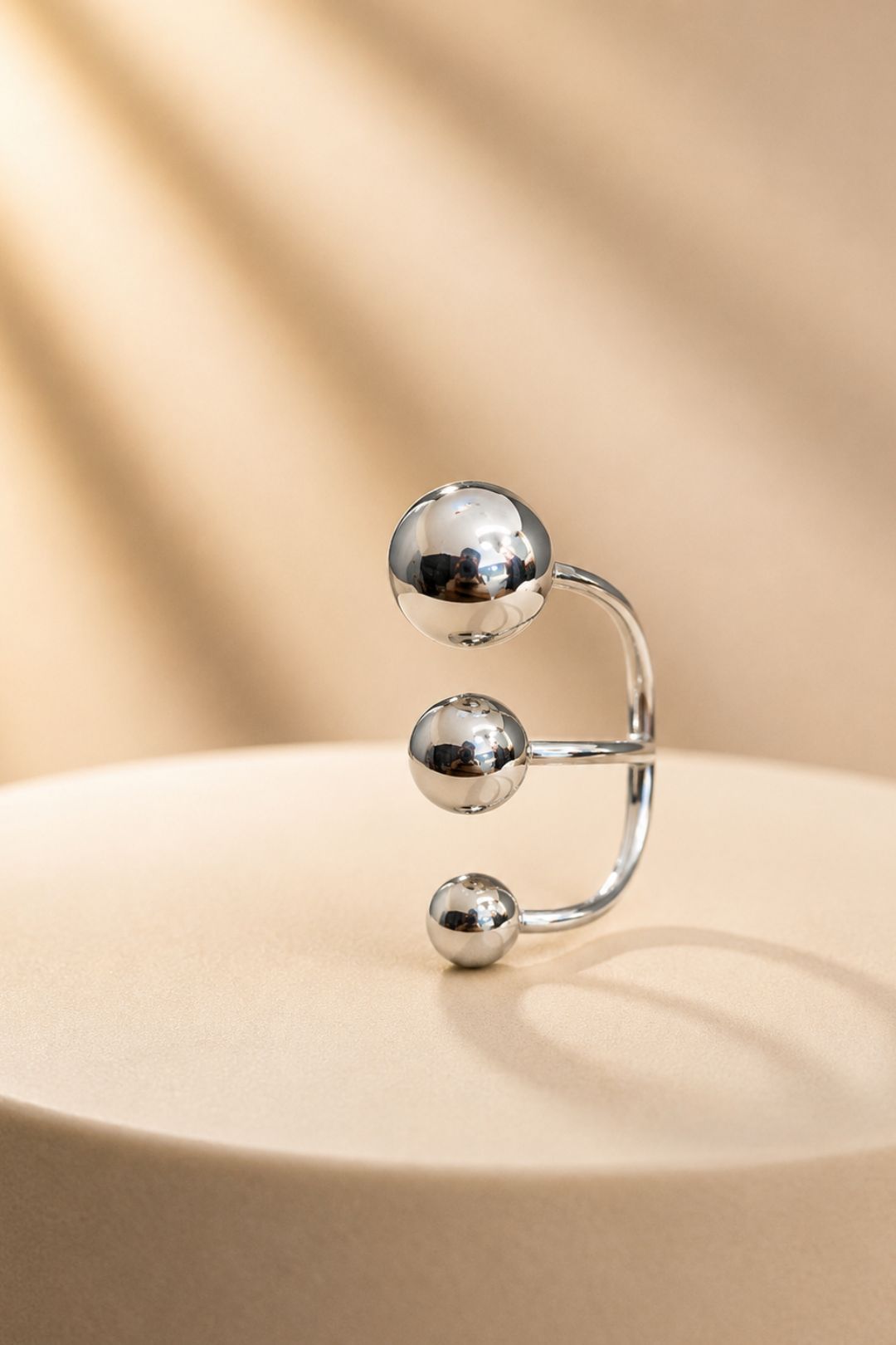 Avon Silver Three Finger Vacation Ring