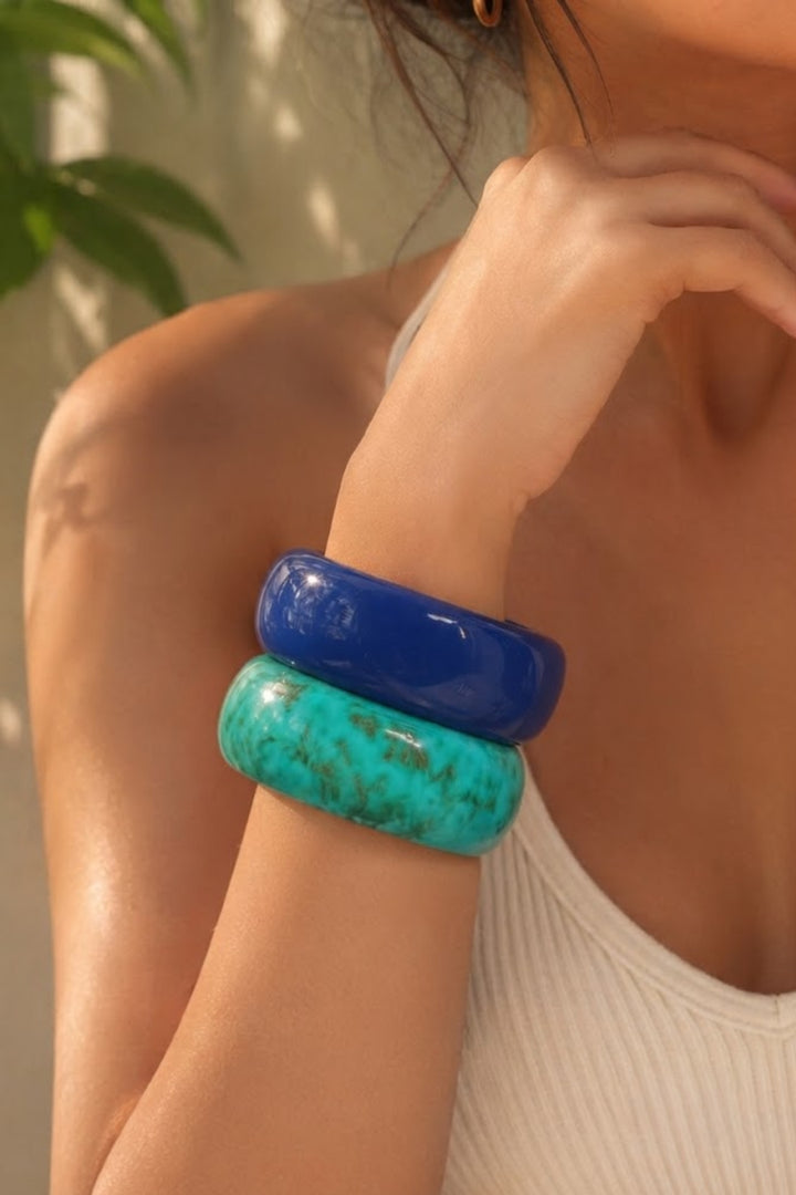 Neelam Turquoise Duo Bangles