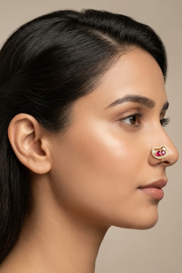 Chandani Kundan Nosering
