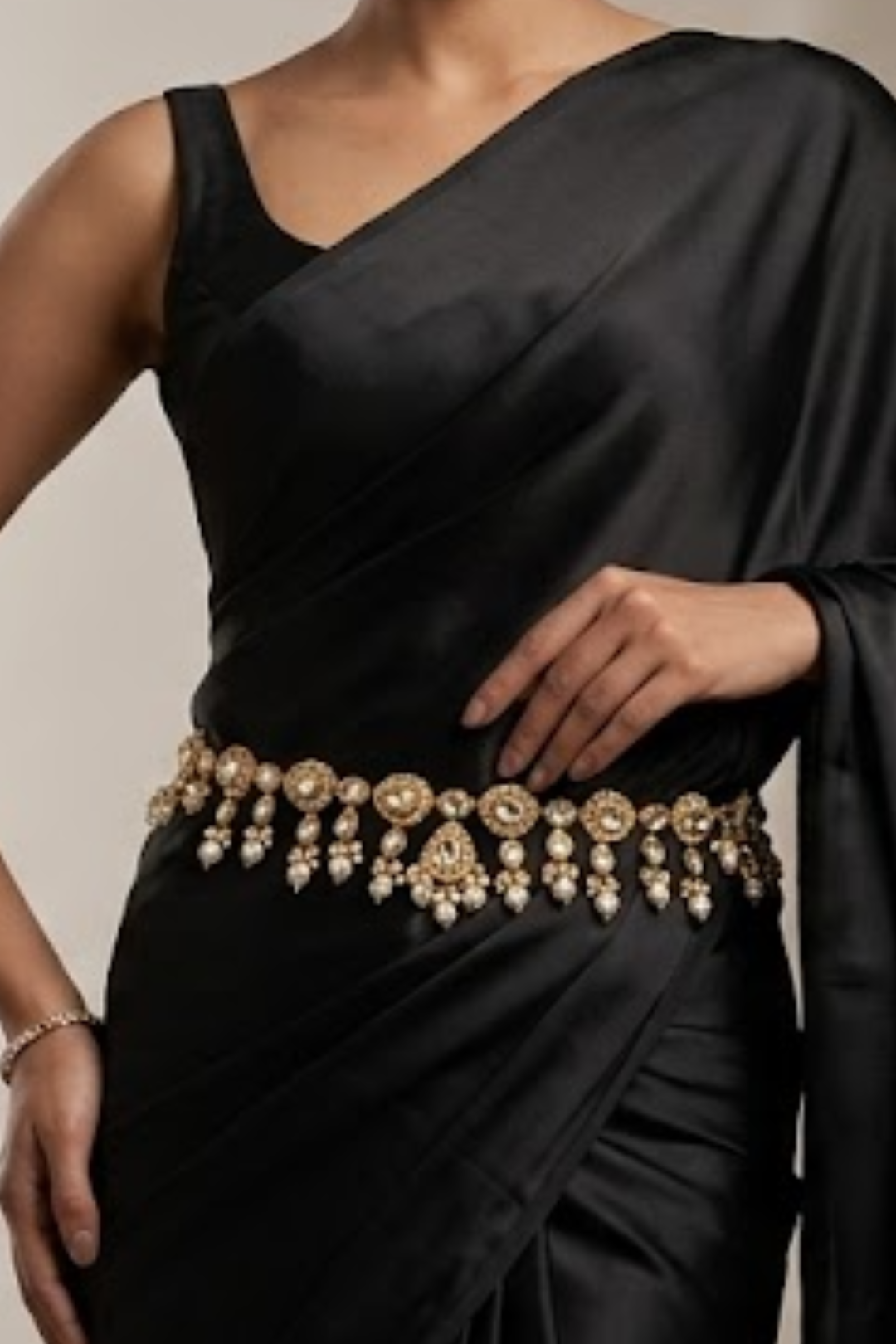 Sameeksha Polki Pearl Drop Bridal Kamarband